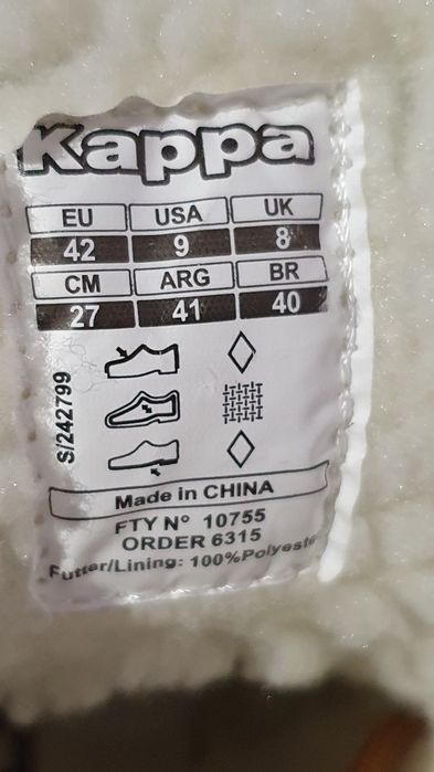 Buty męskie na zimę Kappa w ciekawym kolorze Rozmiar 42  wkładka 27 cm
