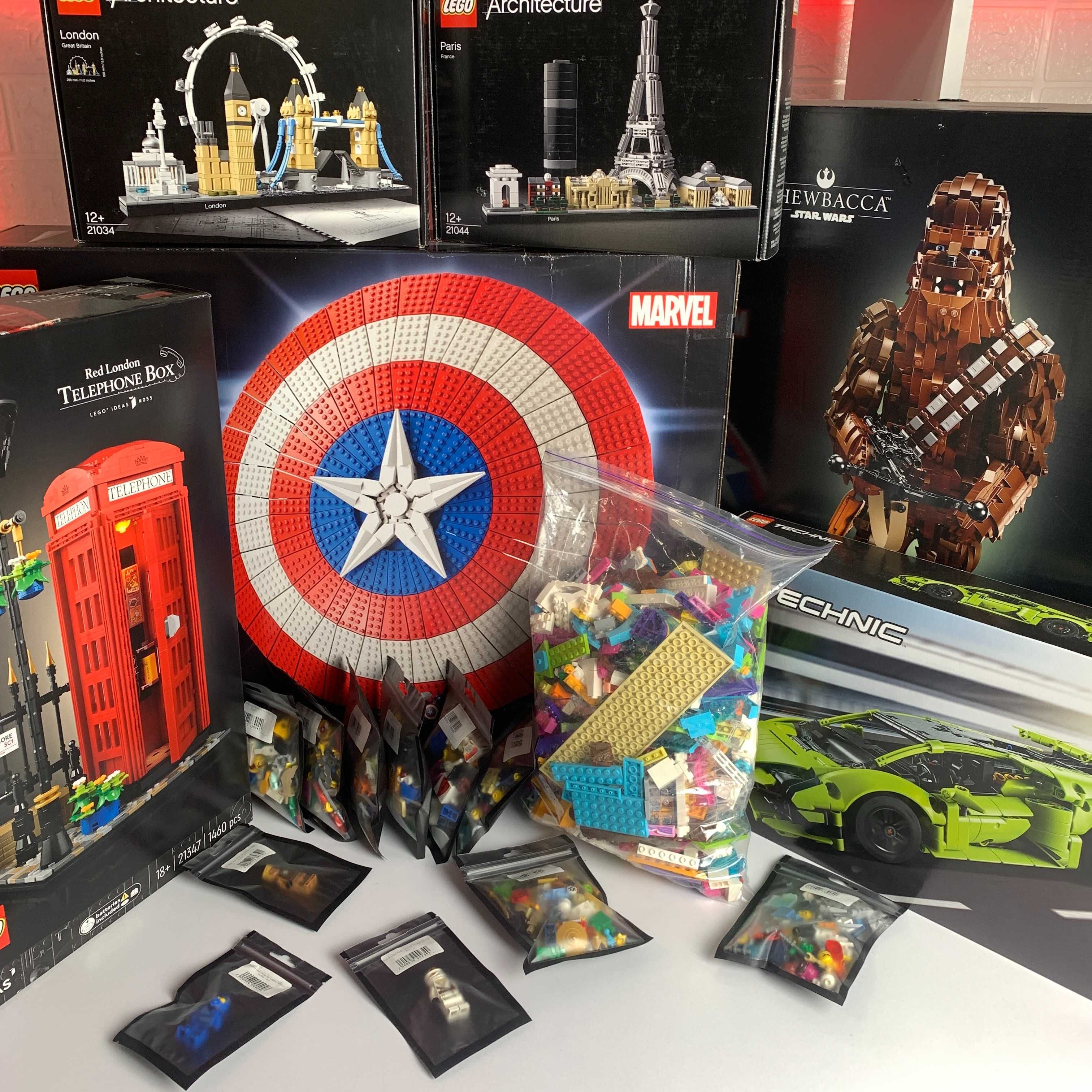 Лего 1Kg Lego на вагу оригінал 1000 г різні деталі до 800 штук ОПТ
