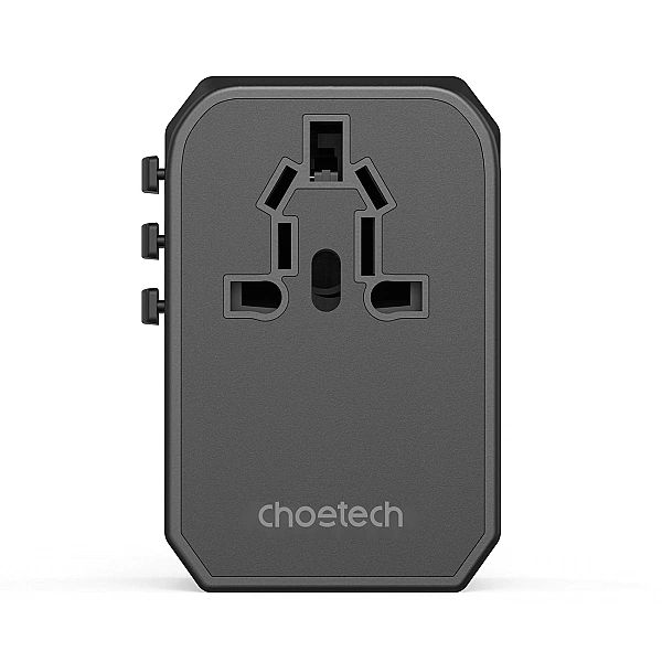 Ładowarka podróżna GaN Choetech PD6045 USB-C USB-A 45W z wtyczkami USA