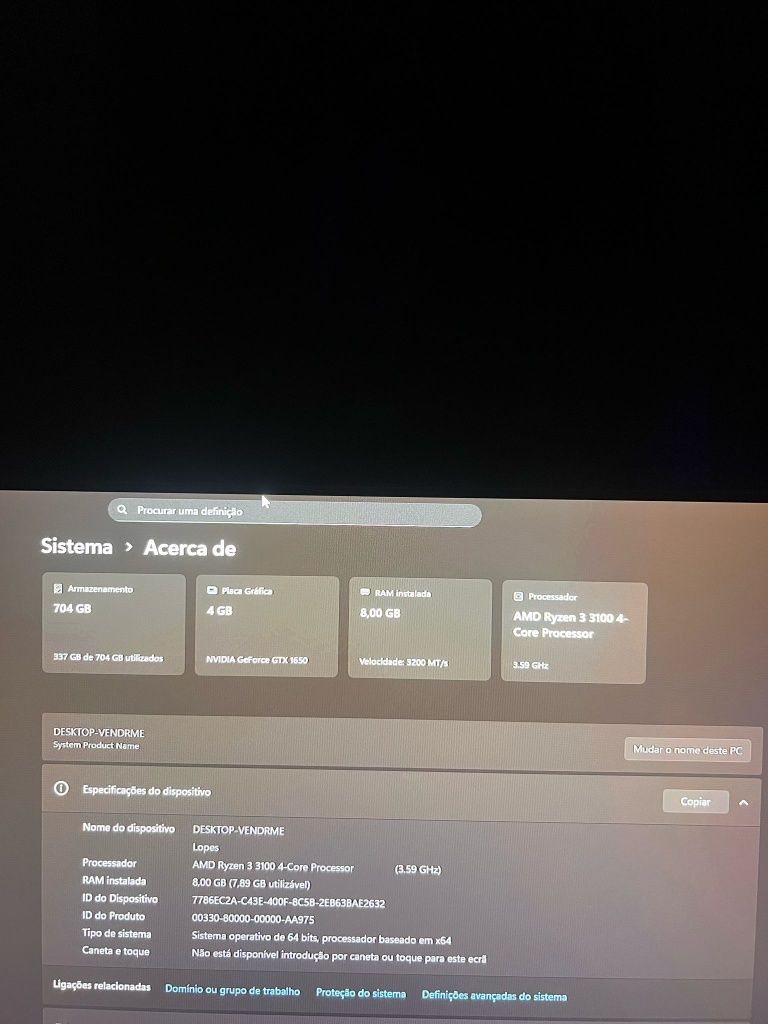 PC gamer GTX 1650