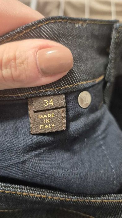 Oryginalne Dżinsy Louis Vuitton - Klasyczny Fason Made In Italy 34 XS