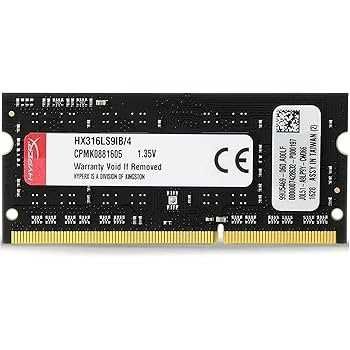 Pamięć do laptopa HyperX Impact, SODIMM, DDR3L, 4 GB, 1600 MHz, CL9