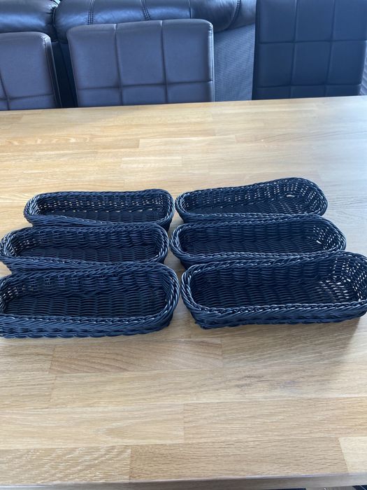 Koszyk na sztućce 6 sztuk czarne