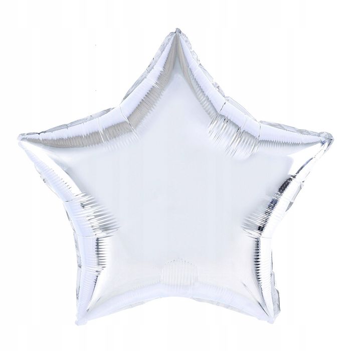 zestaw balony cyfra 5 srebrna 100 cm na piąte urodziny  xxl na hel