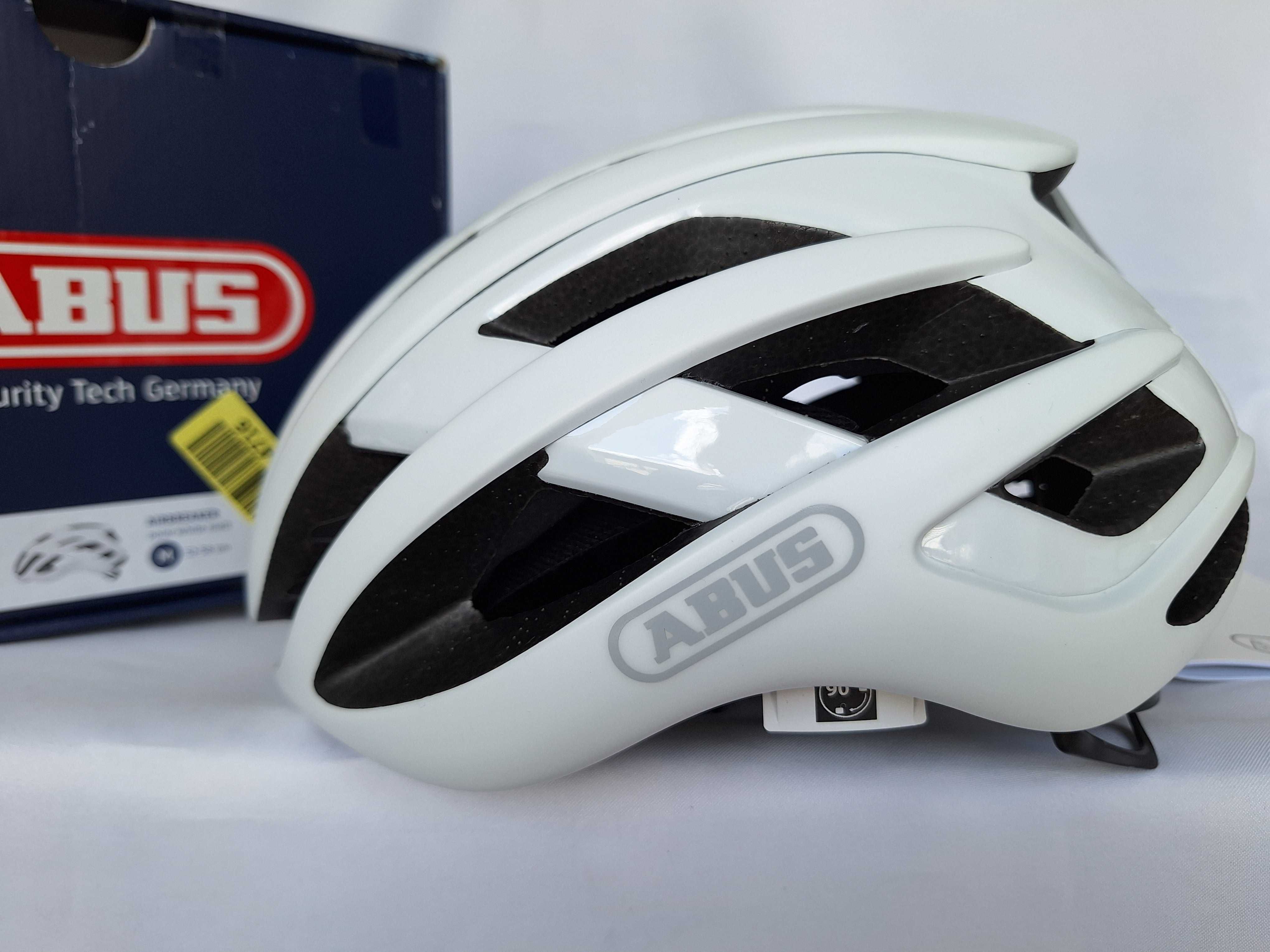 Kask rowerowy szosowy Abus AirBreaker Polar White Matt M 52-58cm