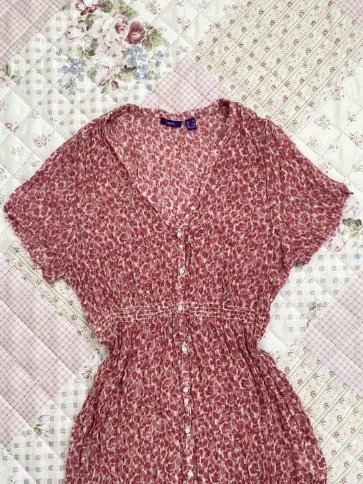 Różowa koszula na krótki rękaw w ciapki M 38 L 40 mexx coquette