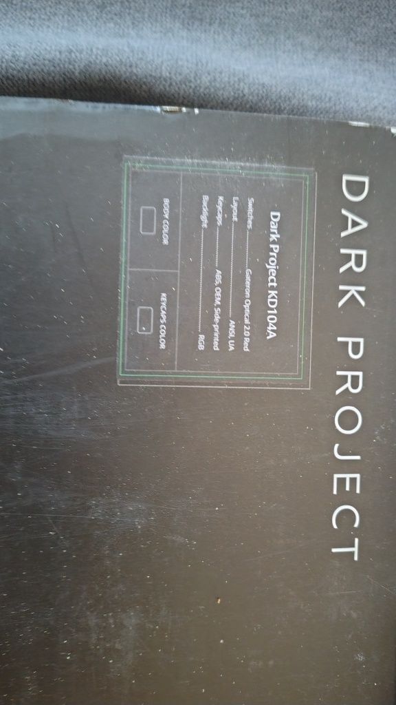 Клавіатура Dark Project Pro KD104A ABS Gateron Optical 2.0 Red (DP-KD-