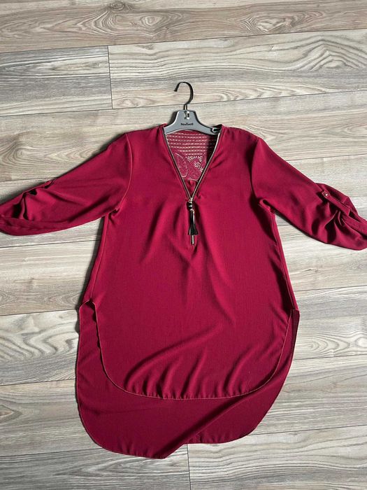 Bluzka tunika z ozdobnym tyłem