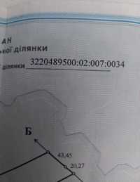 Продам земельну ділянку ОСГ   Навпроти ресторану бочка Шкарівка