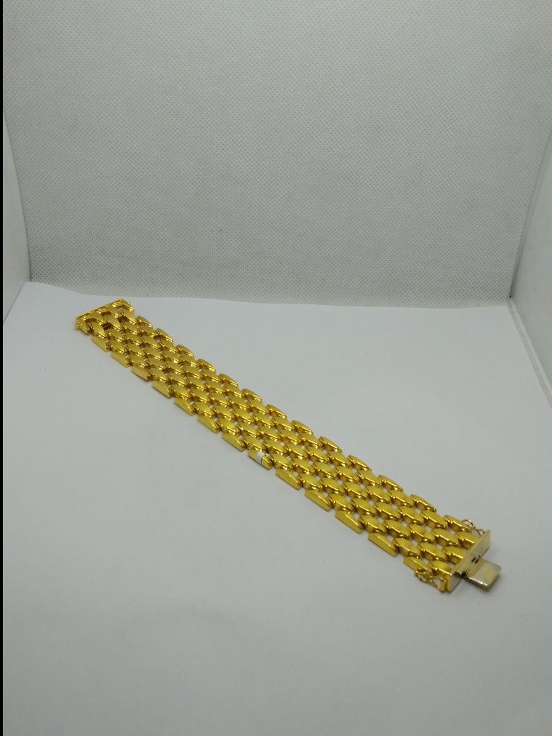 Złota bransoletka szeroka , złoto 333 dla.19 cm