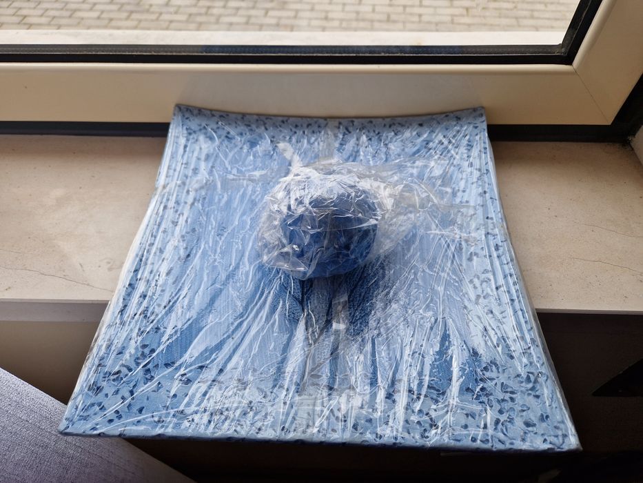 Peça decorativa azul