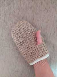 Масажні рукавички Масажна рукавиця Мочалка із джута Мочалка для сауни