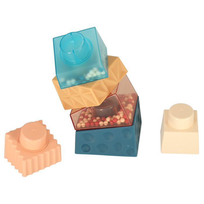 Wieża Edukacyjna Klocki Sensoryczne Piramida Układanka Montessori