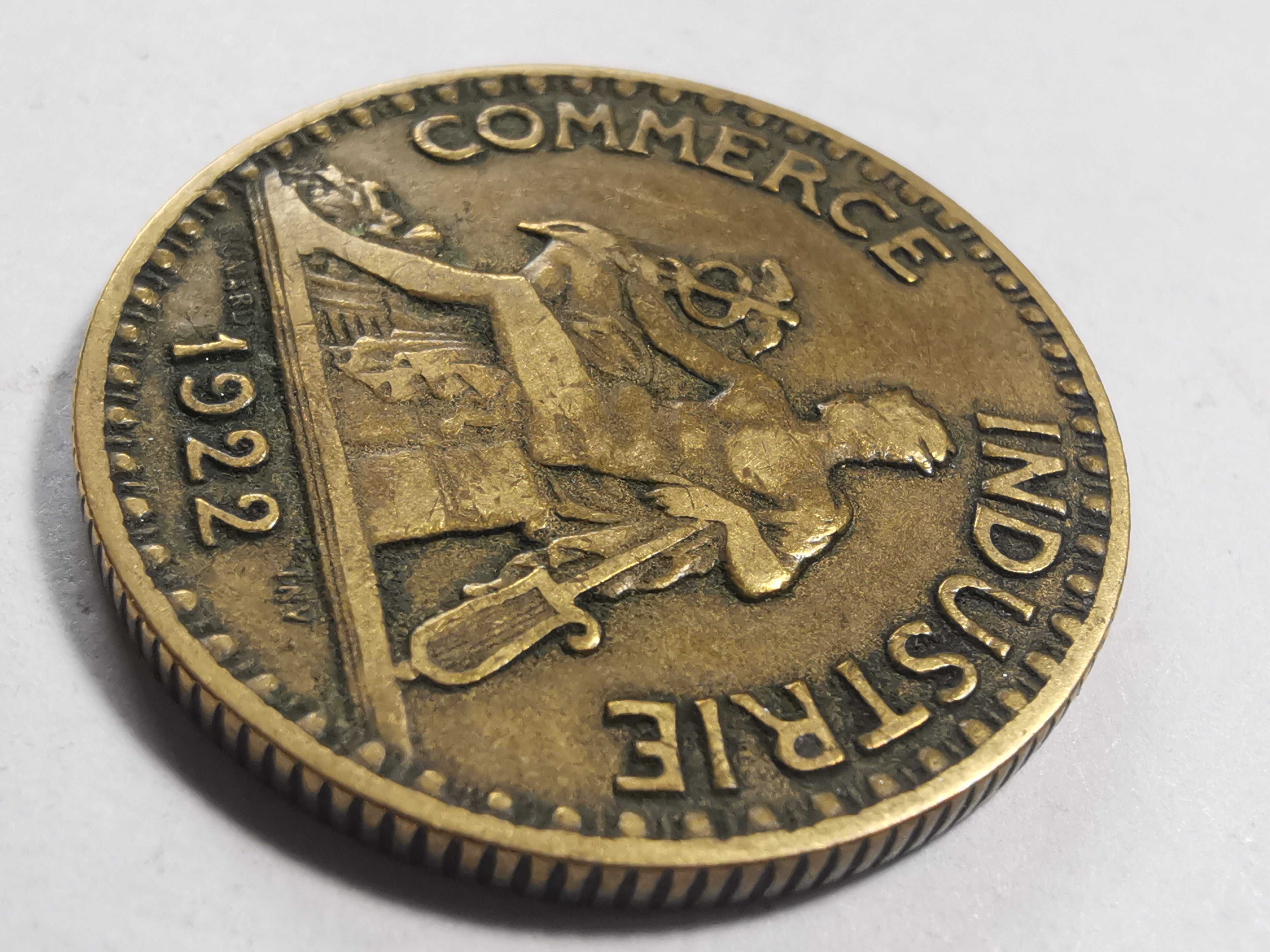 2 francs 1922 - franki, Chambre de Commerce, Francja - ładny stan