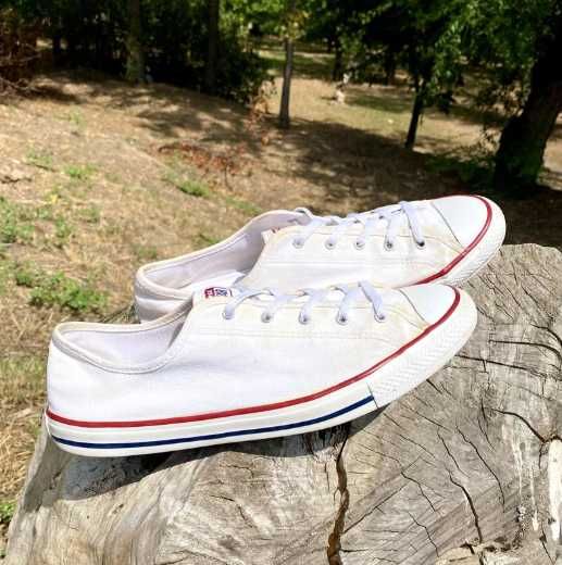 Кеди білі унісекс converse 40 розмір | устілка 25,5 см.