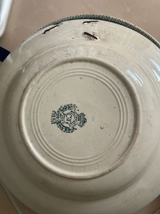 Pratos de sopa antigos cavalinho