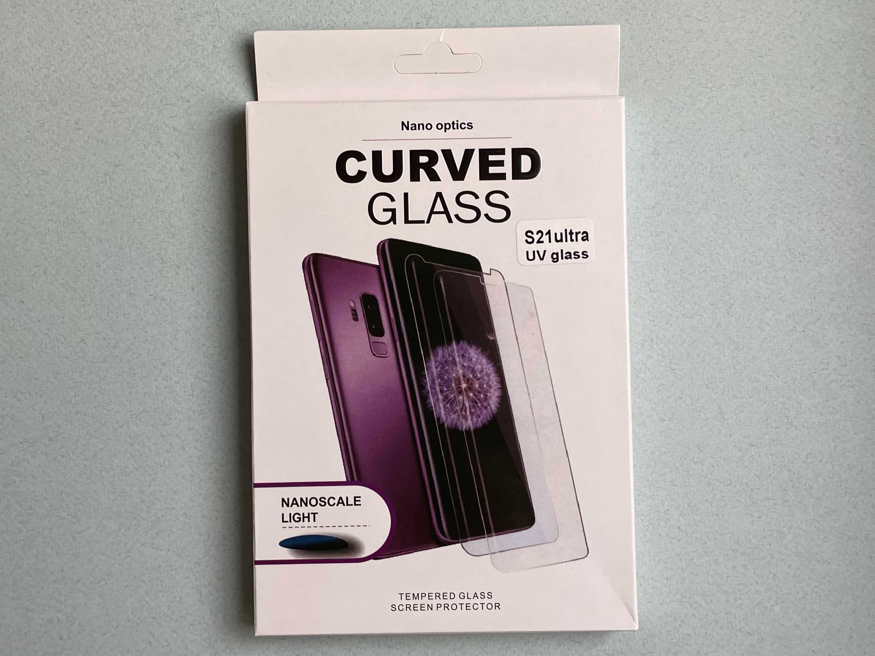 Samsung Galaxy S21 Ultra захисне скло з УФ клеєм UV Liquid стекло