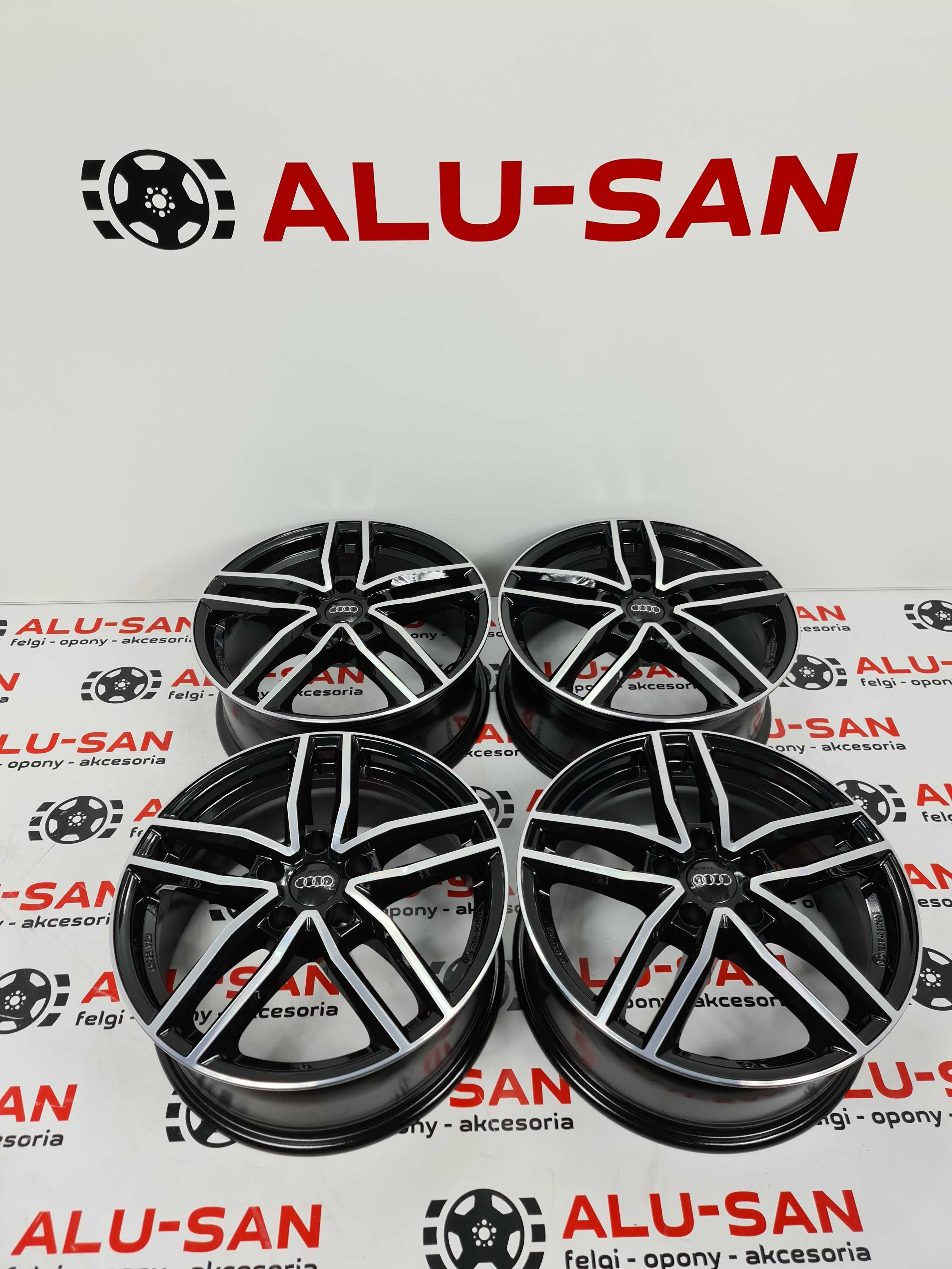 NOWE alufelgi AUDI 17" 5x112 A3 8P0 8V0 8V5 A4 B5 B6 B7 A6 Czarne