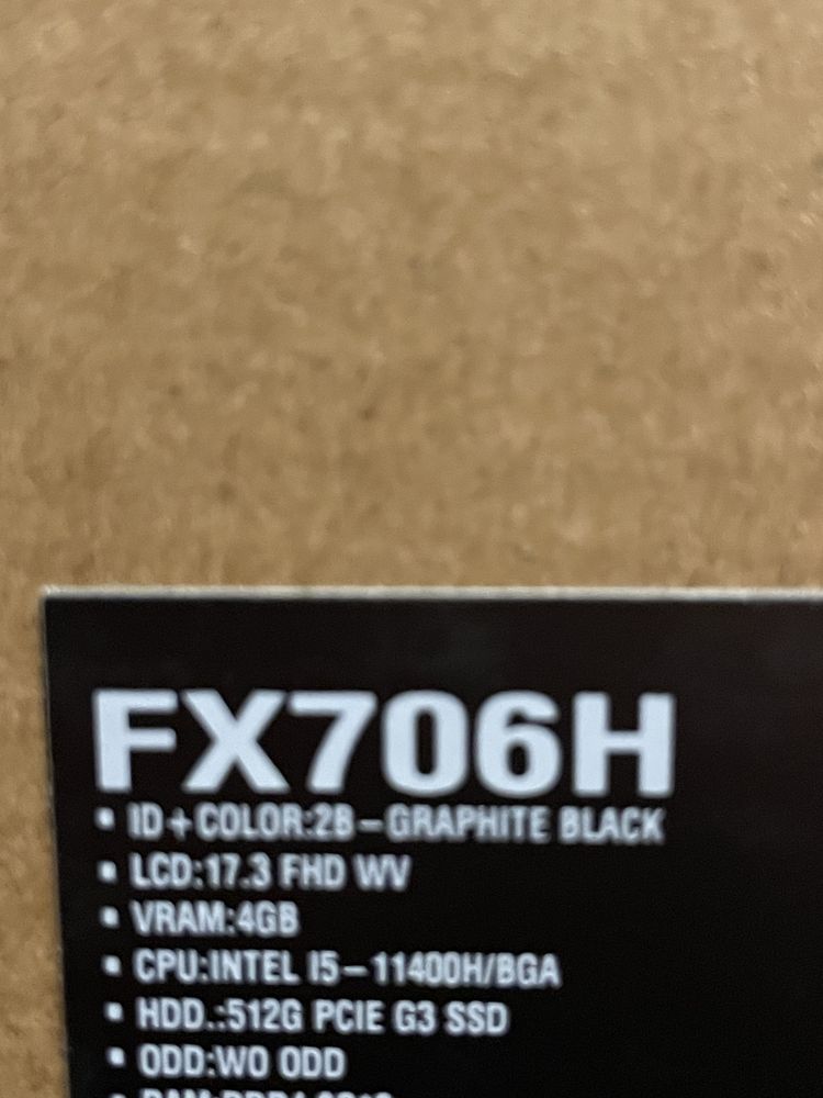 Laptop asus tuf f17 gaming