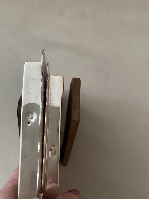 Conjunto de 2 molduras em prata muito antigas - 244gr de prata