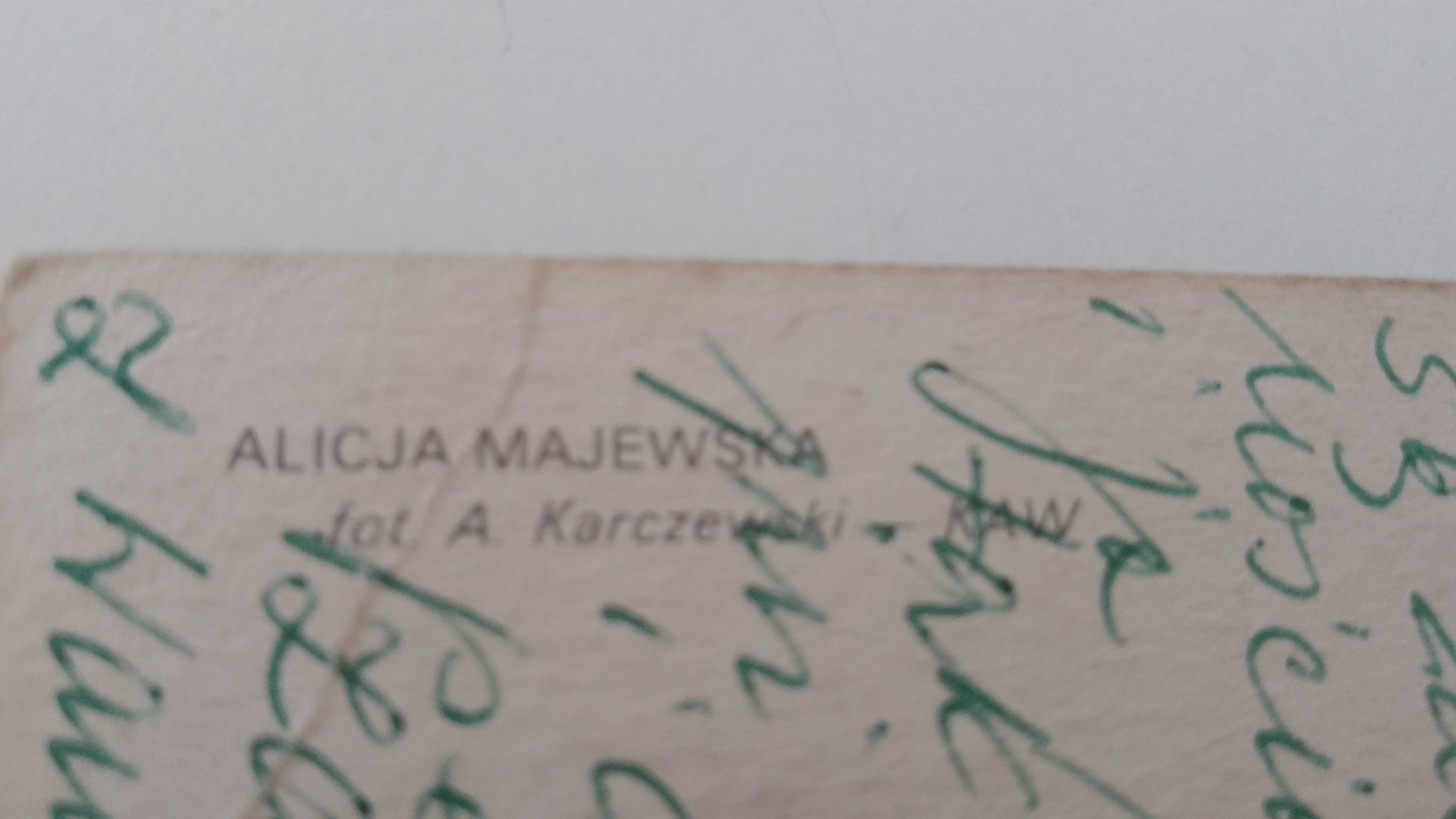 Pocztówka Alicja Majewska 1982