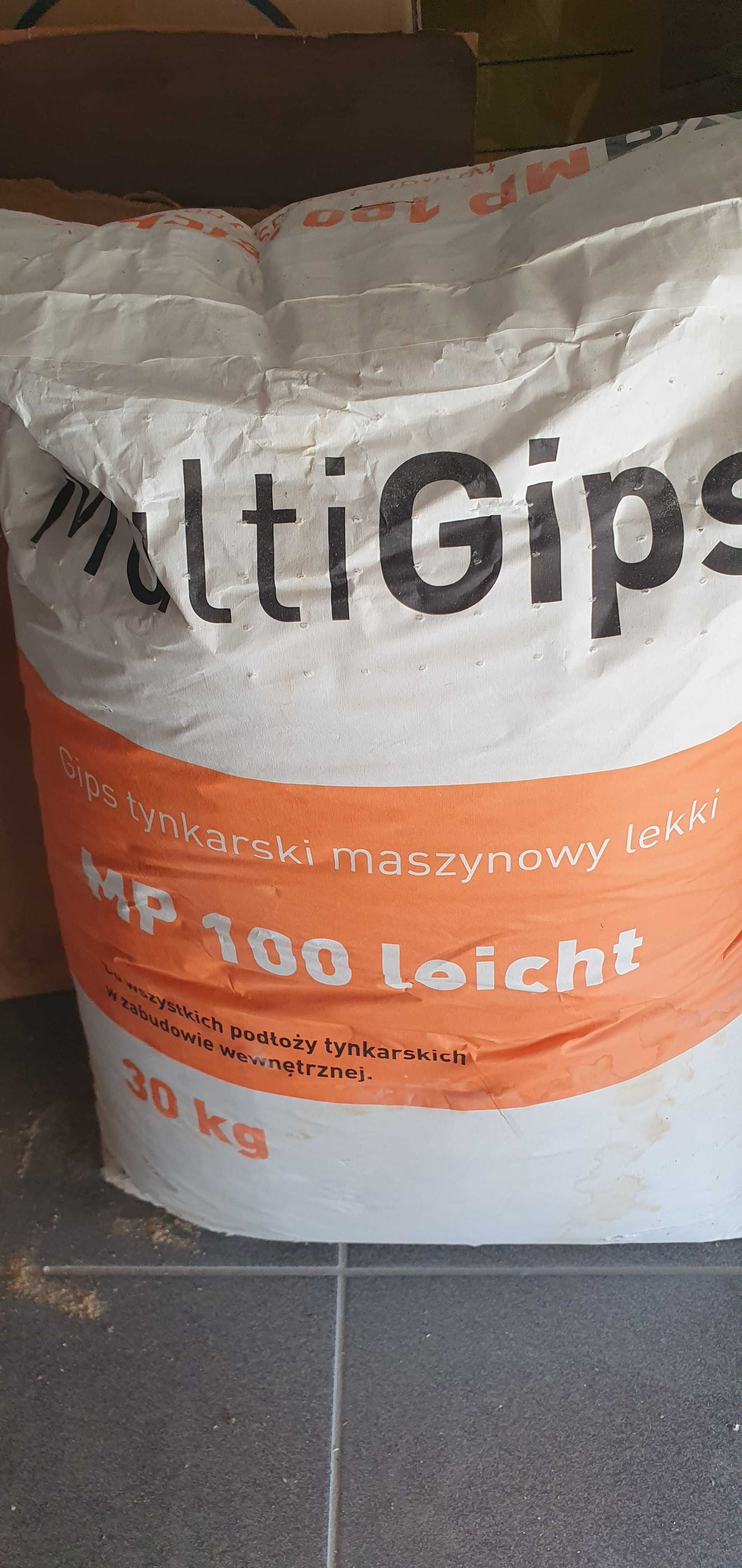 MultiGips MP 100 Leicht - gips tynkarski maszynowy lekki, worek 30 kg