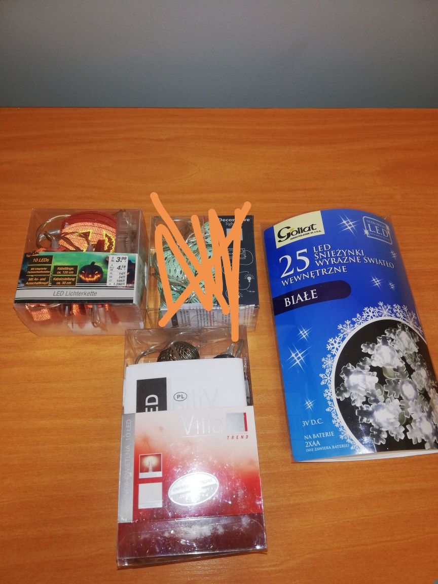 Lampki led dekoracja