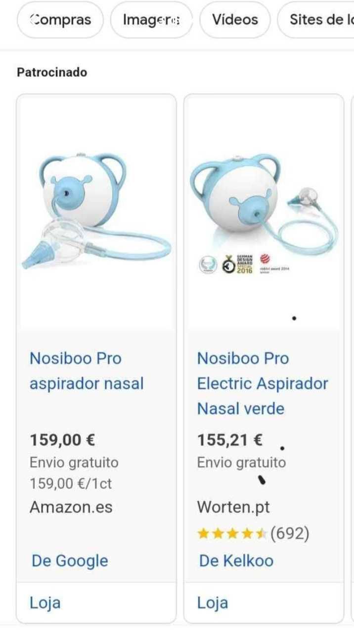 Aspirador nasal eléctrico Nosiboo Pro