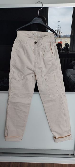 Spodnie/bojówki beżowe 32