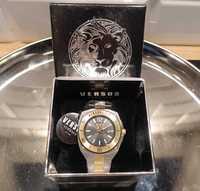 VERSACE Oryginalny Meski Zegarek Rolex Zloty Srebrny