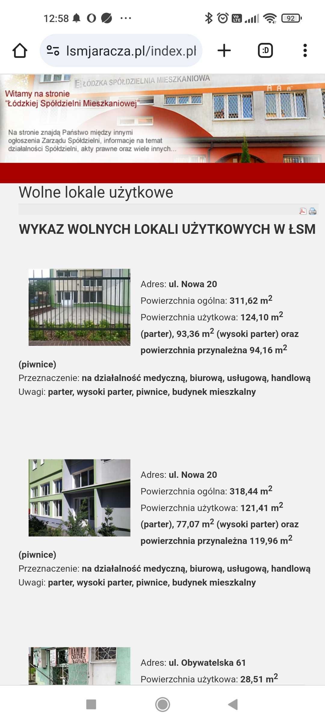 Lokal dwa lokale użytkowe biuro , handel , usługi , medyczna ul.  Nowa