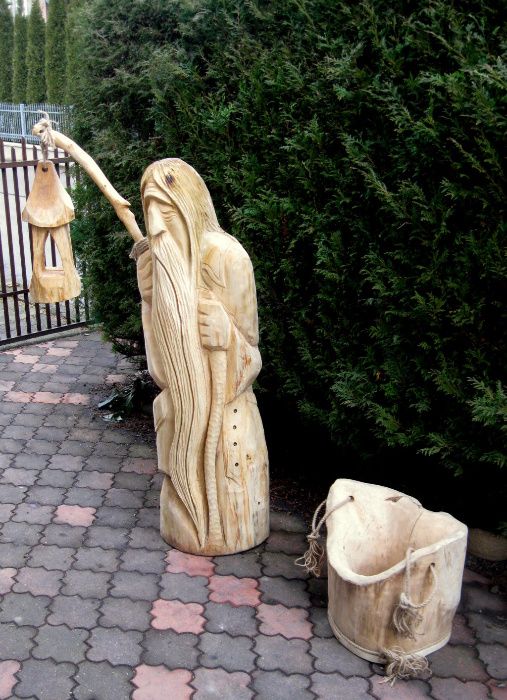 Ogrodnik,rzeźba ogrodowa duża 195cm