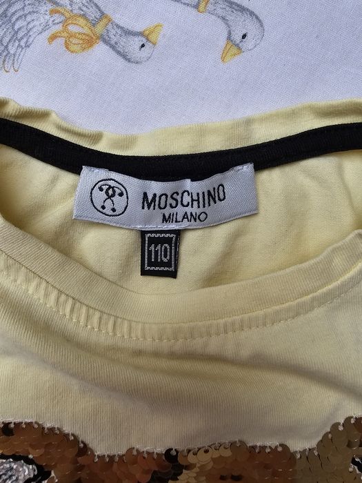 Moschino śliczna bluzeczka z misiem. Rozmiar 110