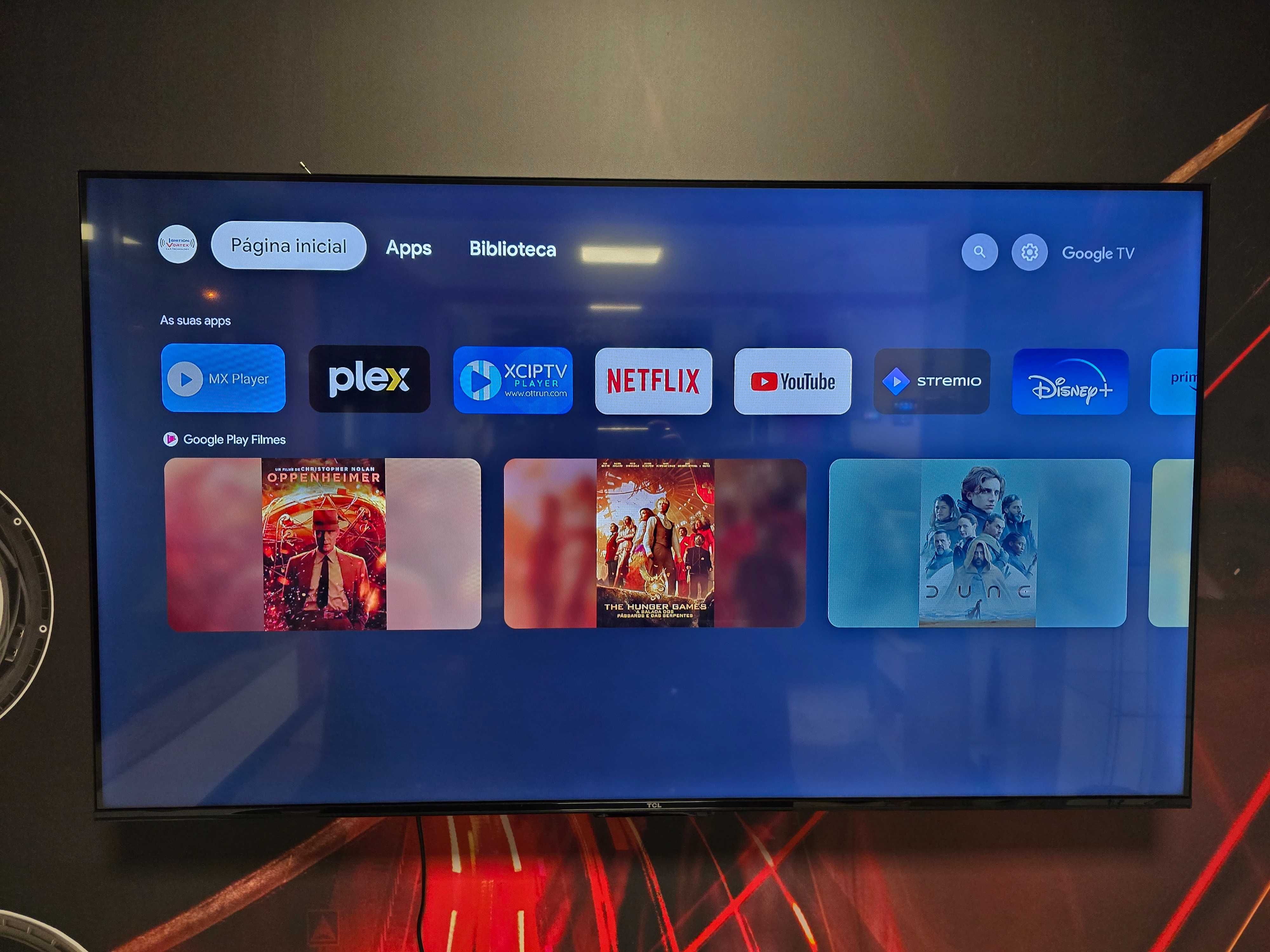 TV TCL 55" Android TV 4K - Garantia ate Novembro 2029