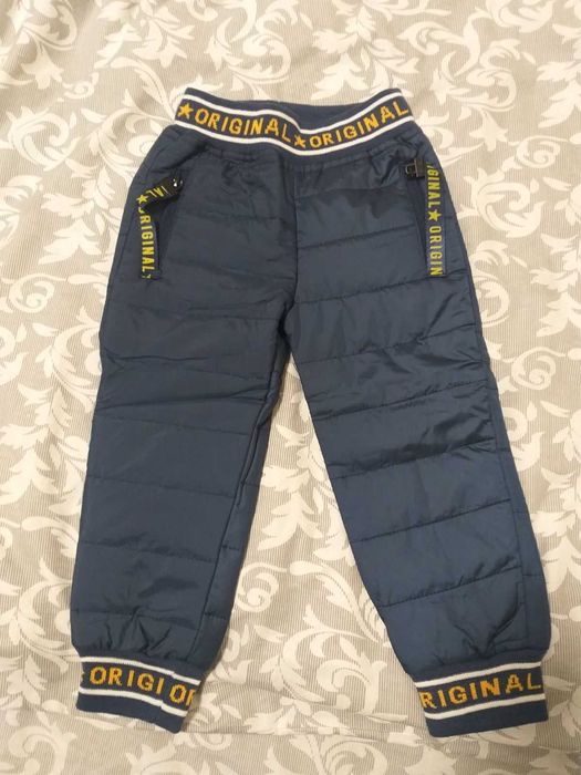 Болоневые штаны  цвет синий 86/92 размер