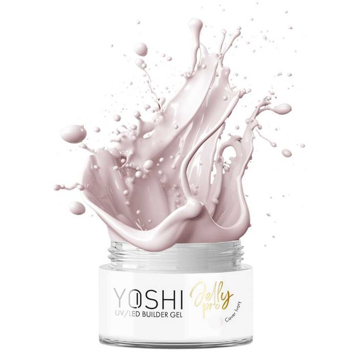 Yoshi Żel budujący Jelly Pro Cover Ivory kremowy biały galaretka 50ml
