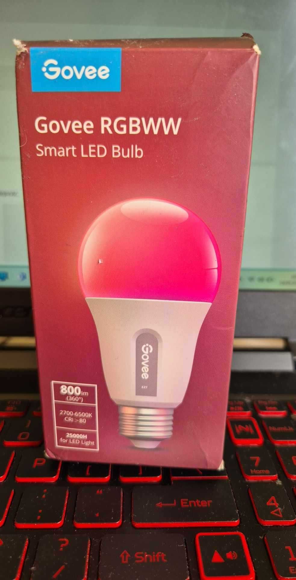 Żarówka RGB Govee H6004 Smart Light Bulb 800LM 2.4GHz WiFi Bluetooth