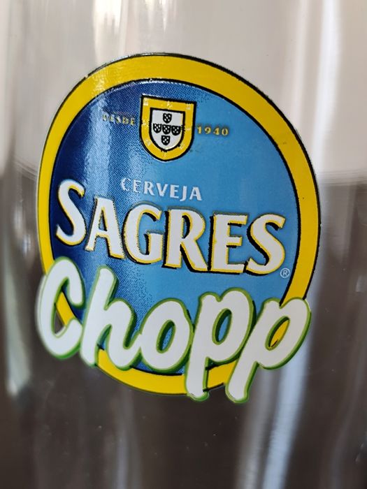 Lote de 3 copos de Cerveja - Sagres Chopp (Novos - 30 cl)
