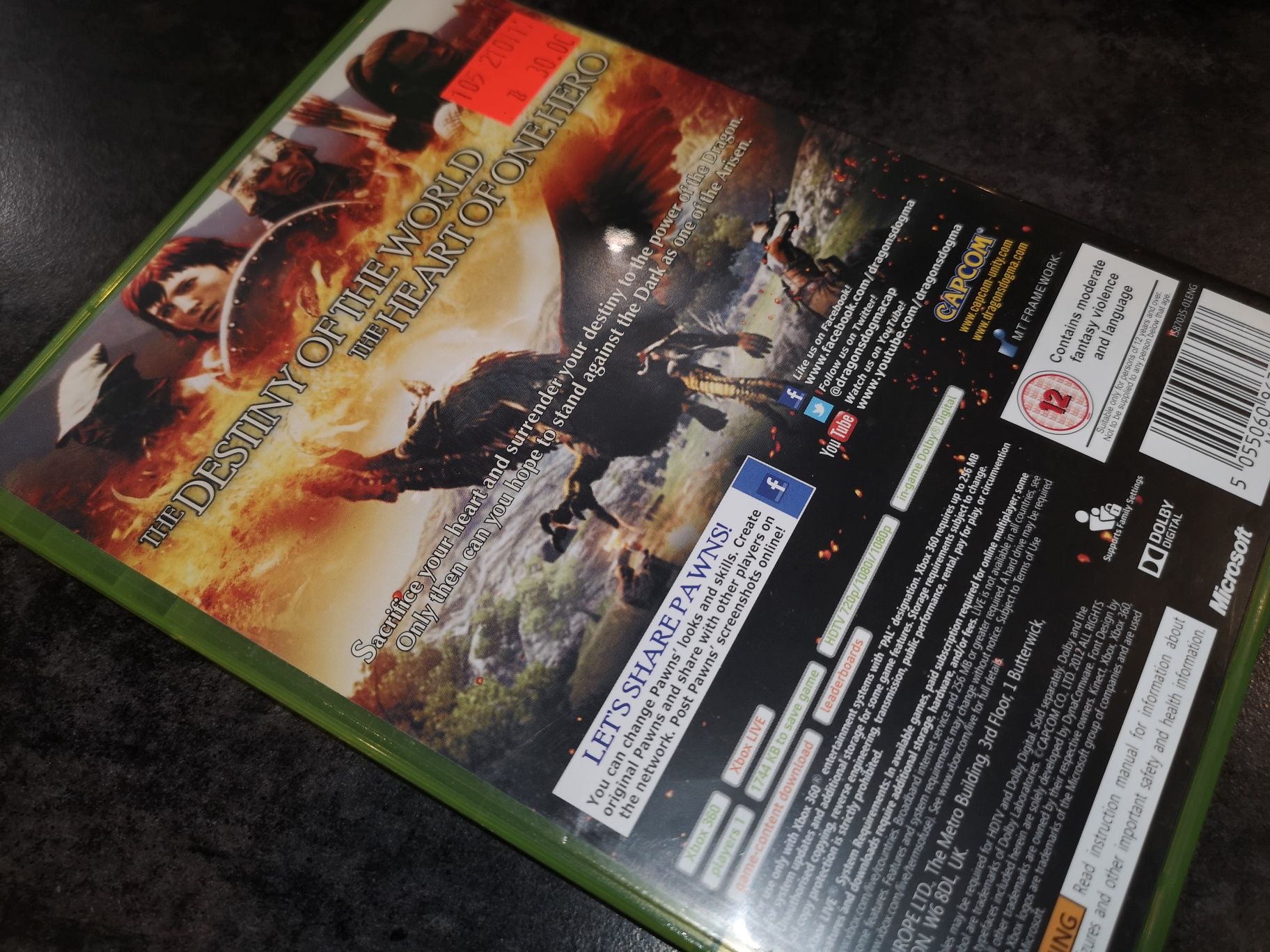 Dragons Dogma XBOX 360 gra (stan bdb) kioskzgrami Ursus