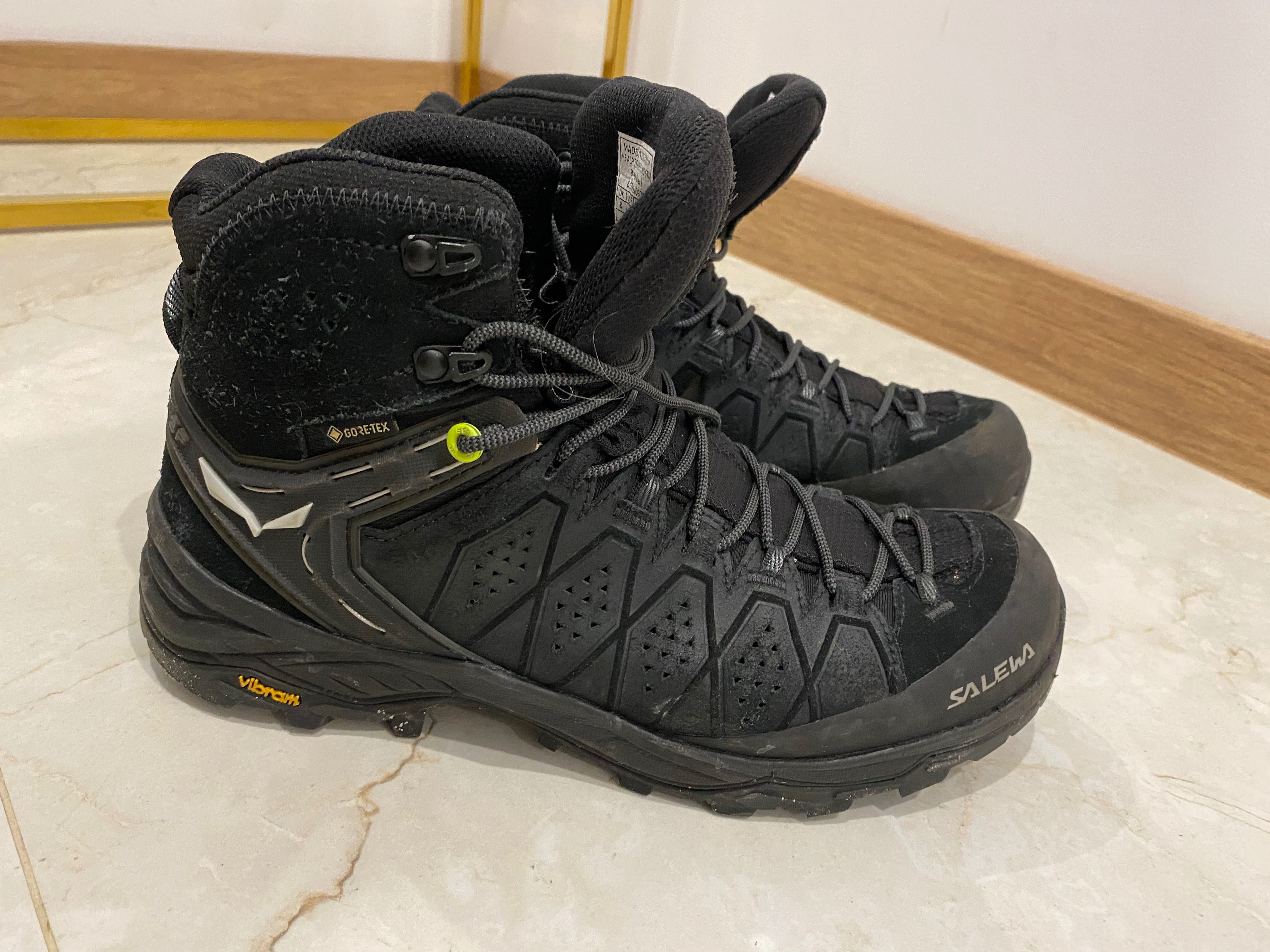 Buty trekkingowe męskie Salewa Alp Trainer 2 Mid GTX black/black