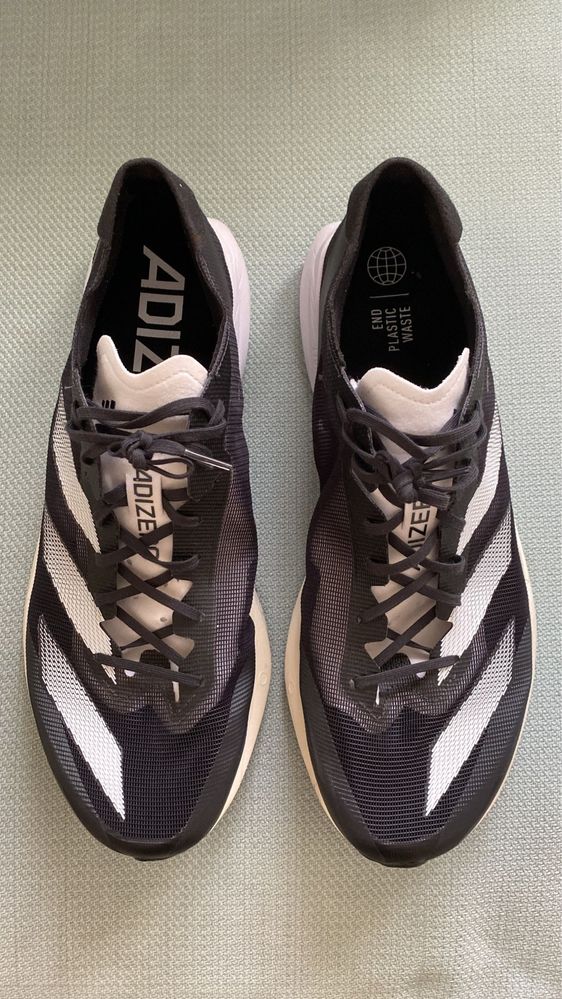 ADIDAS Adizero Adios 8 Running Shoes Carbon / Ftwwht / Cblack EU 48