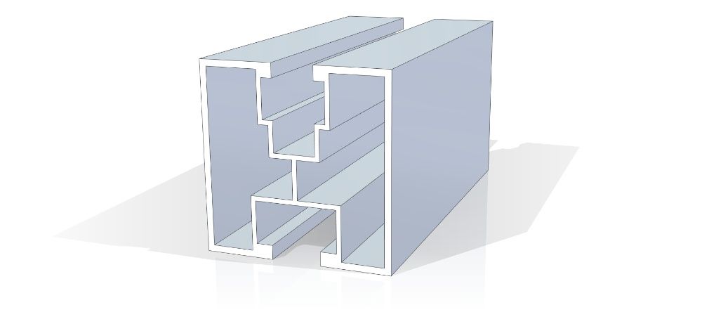 Profil montażowy aluminiowy40x40 2220mm fotowoltaika pv