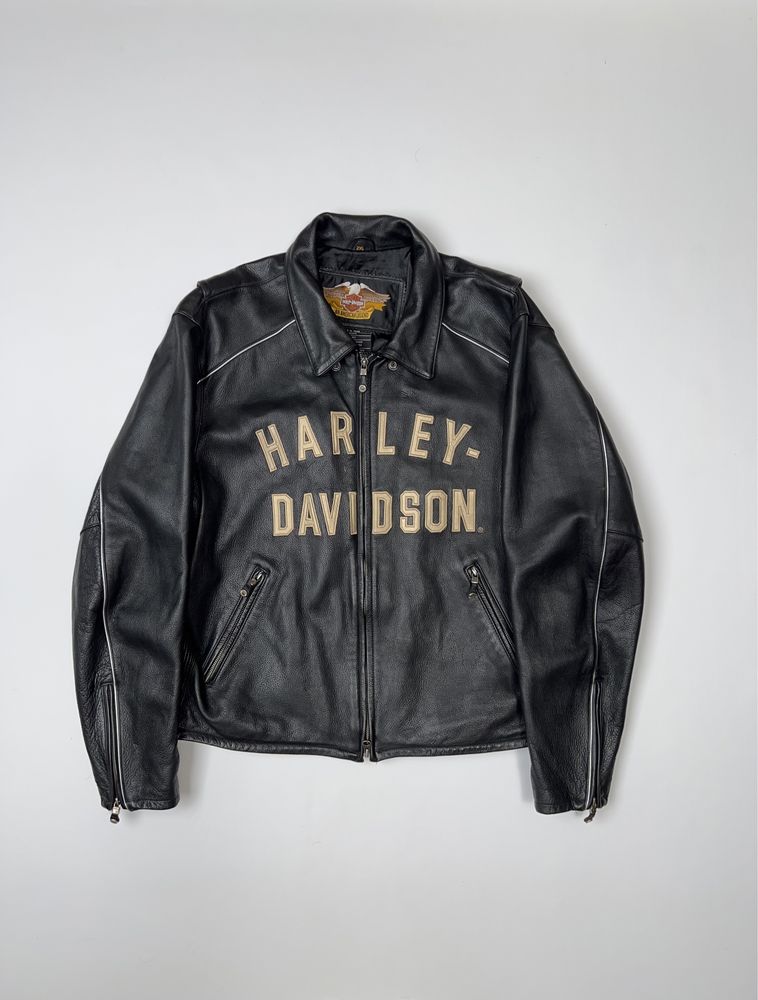 Harley Davidson 100 years Anniversary Leather Biker Jacket мото кожа