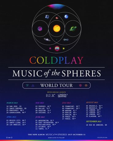 Квитки на Coldplay, Berlin - 12/07/22, 13/07/22