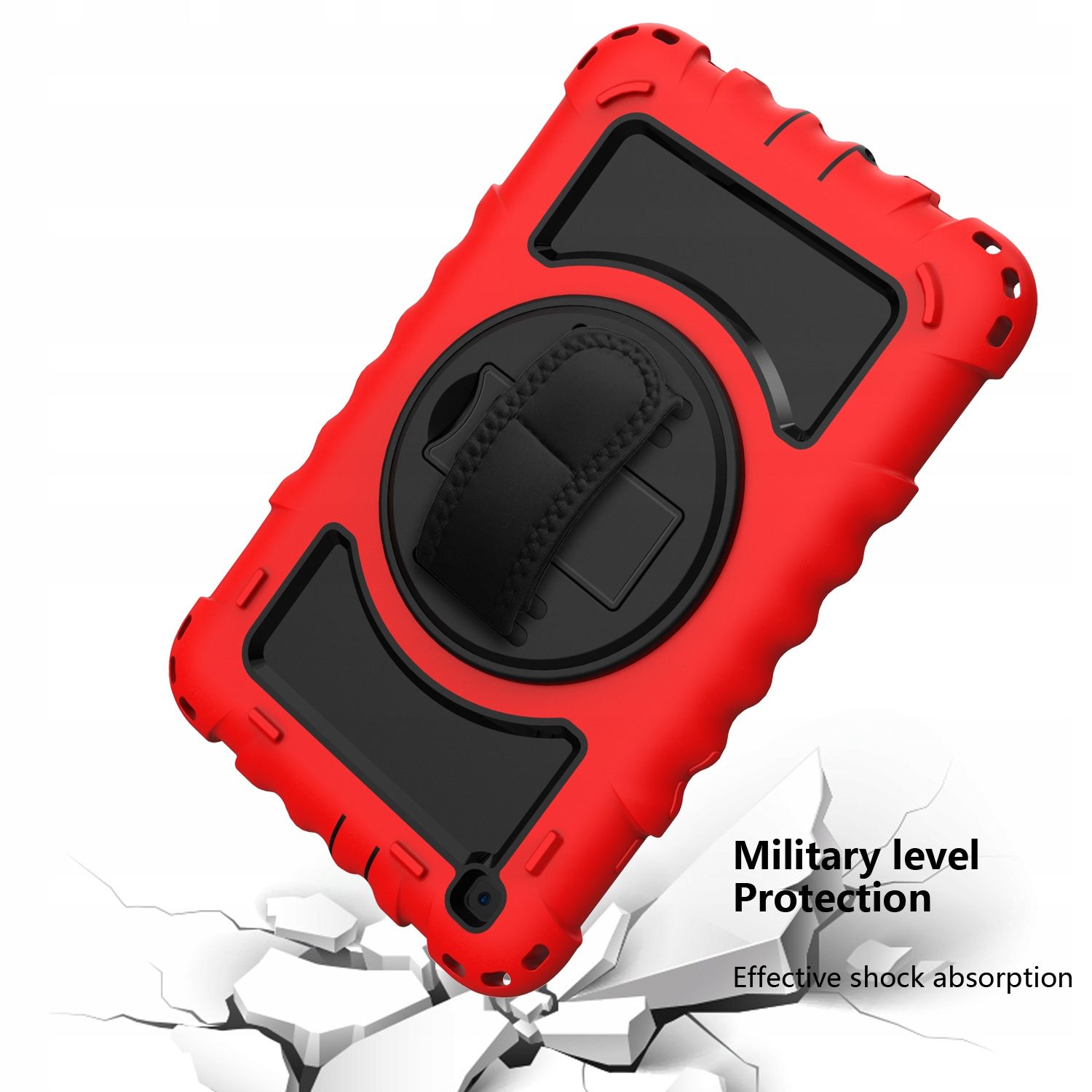 Case etui Samsung Galaxy Tab A 8.0t290 T295 czerwone czarne obrotowe