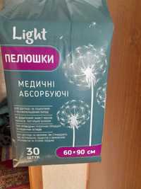 Пелюшки медичні абсорбуючі light