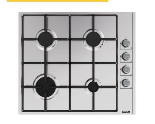 Placa a gás inox 4 bicos