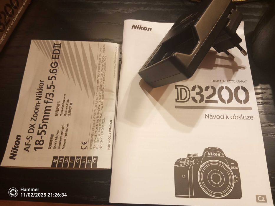 Nikon D3200 + 18-55 DX Lustrzanka cyfrowa