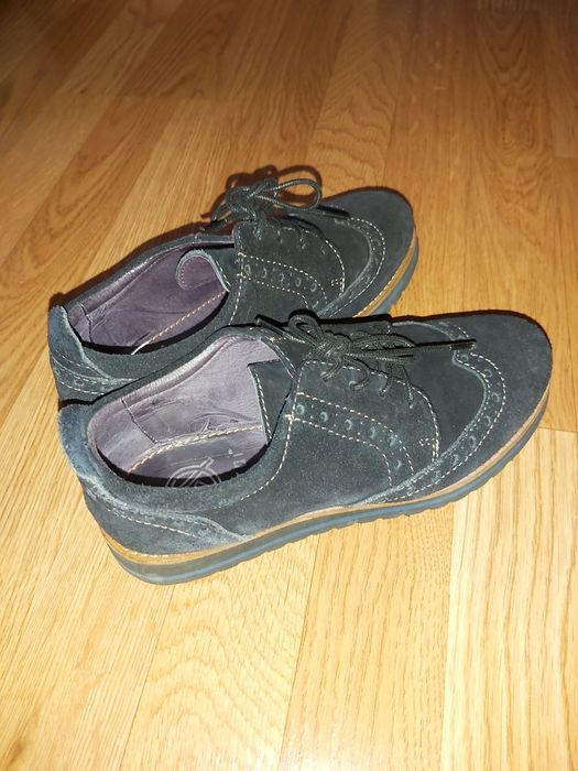 Sapatos camurça azul marinho