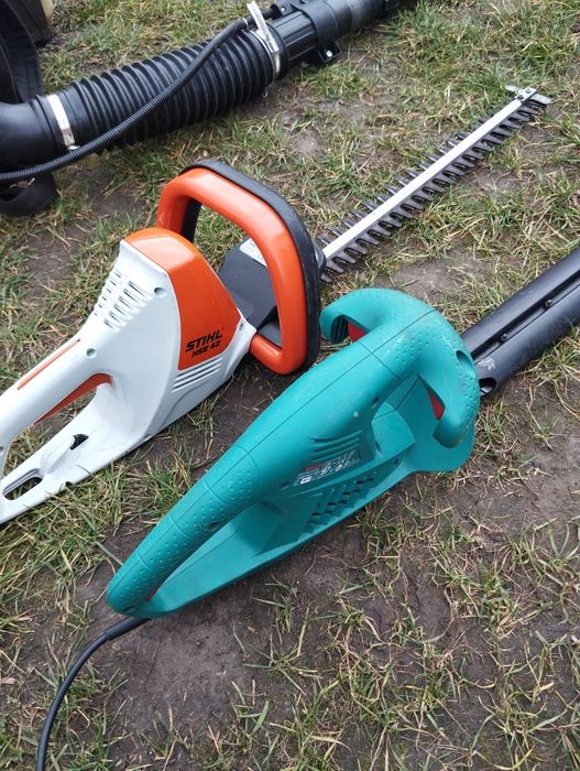 Nożyce do żywopłotu Bosch i Stihl
